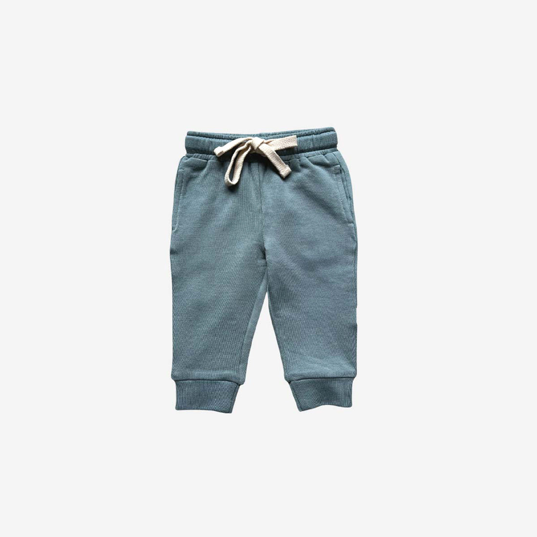 Bamboo French Terry Joggers - Stone Blue