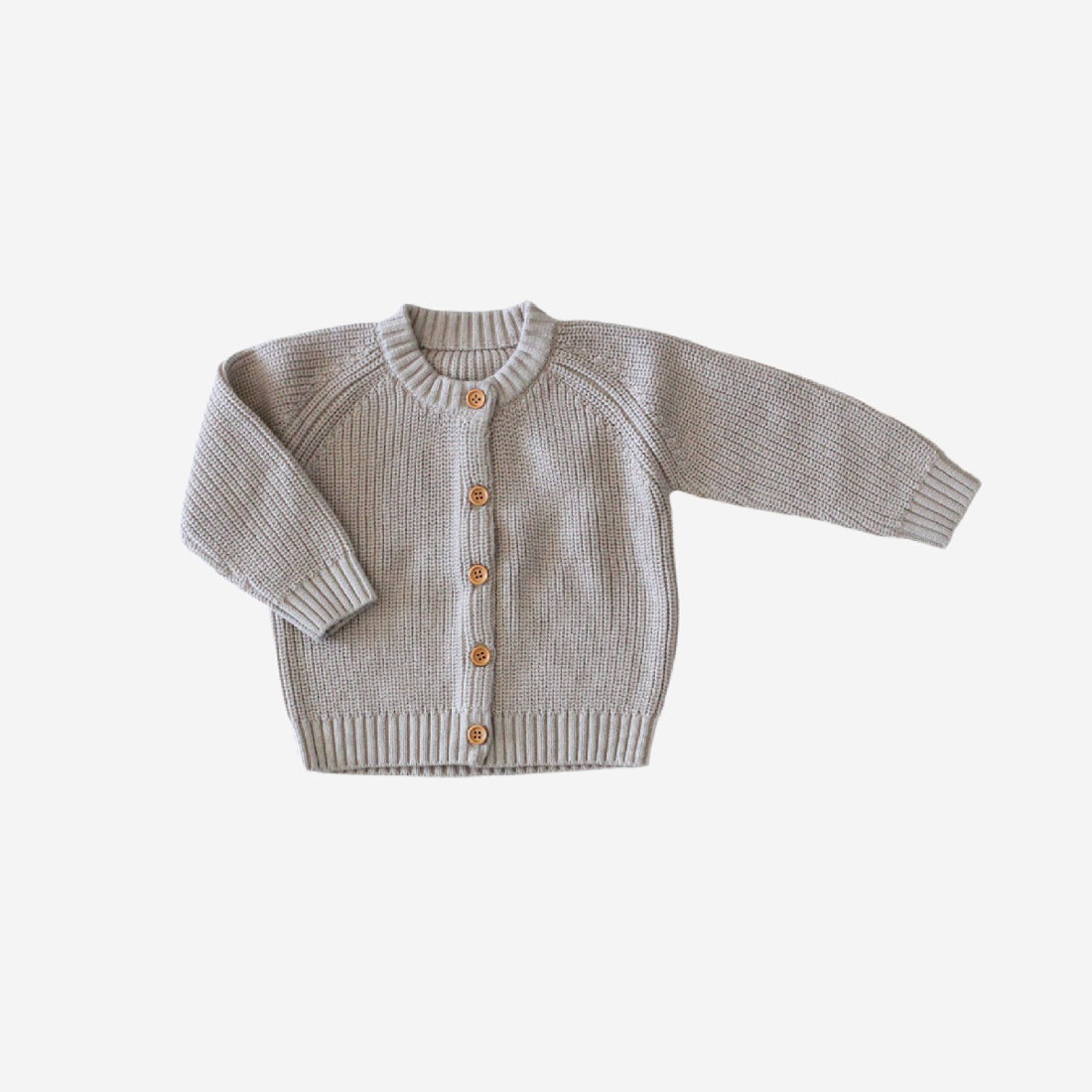 Organic Cotton Baby Knit Cardigan - Beige