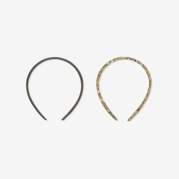 Hair Brace Headband 2-Pack - Winter Leaves/Fir Green