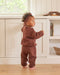 Quilted Organic Cotton Sweater + Pant Set - Plum