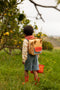 Small rPET Backpack - Farmhouse Envelope - Pear Jam