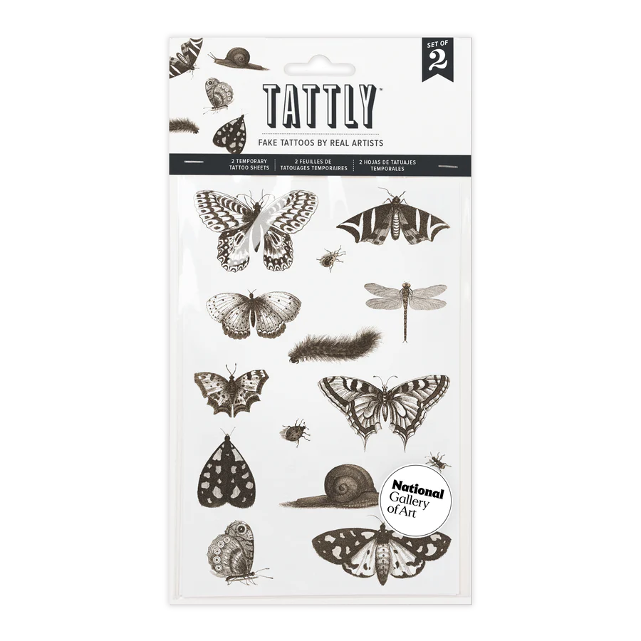 Temporary Tattoo Sheets - NGA Insects