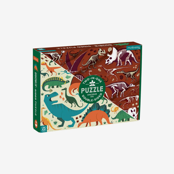 100-Piece Double-Sided Puzzle - Dinosaur Dig