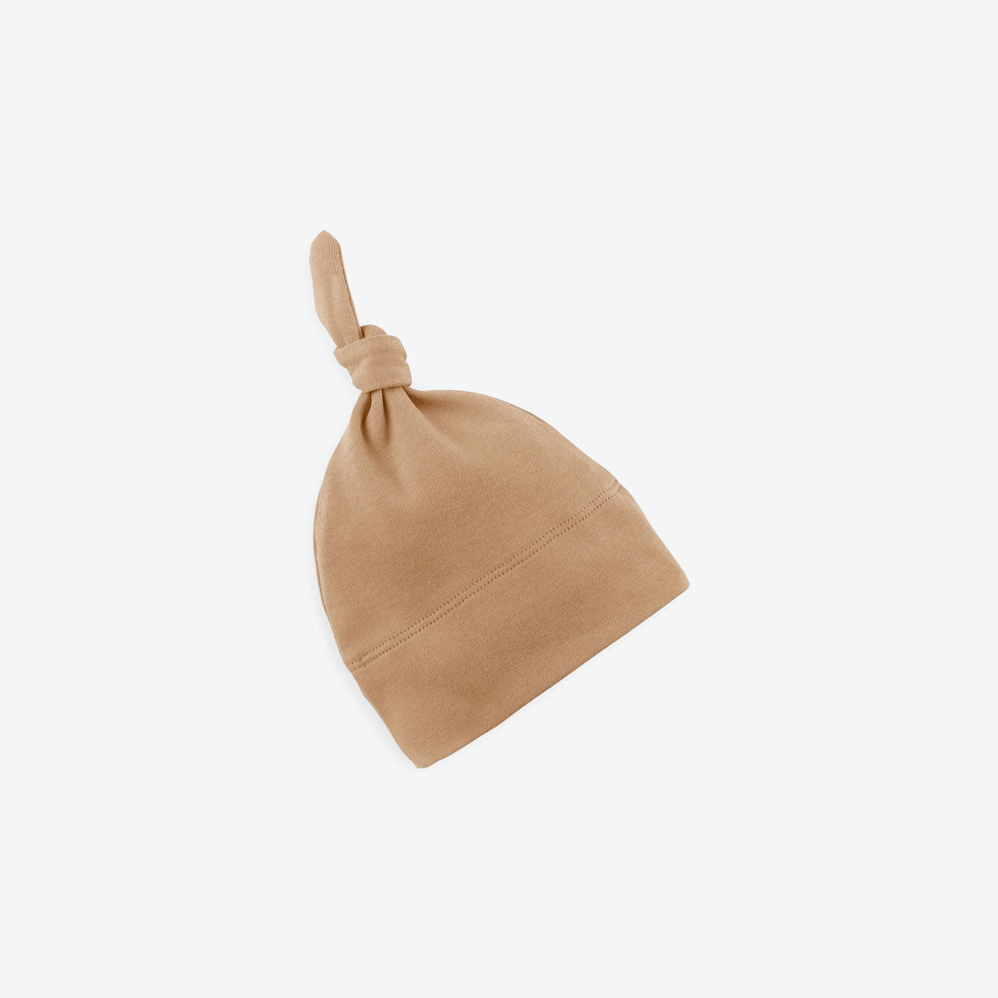 Organic Cotton Knotted Infant Hat - Tan