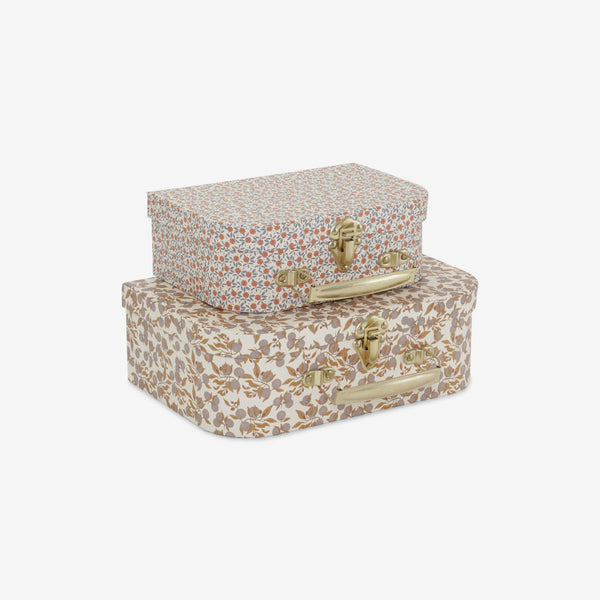 2-Pack Nesting Suitcase Set - Orangerie + Fleur de Glace