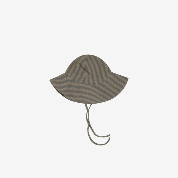 Floppy Linen Woven Sun Hat - Retro Stripe