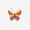 Temporary Tattoo Pairs - Rainbow Butterfly