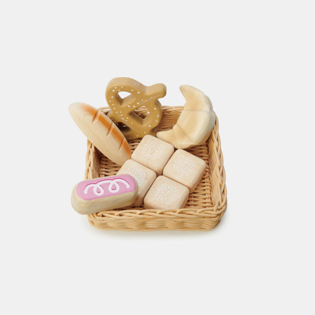 Wooden Play Food - Bread Basket