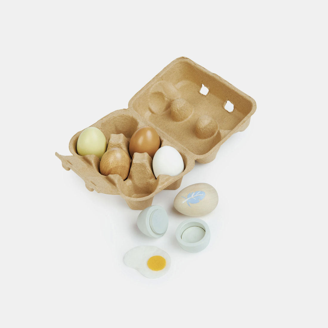 Wooden Play Food - Eggs in Carton