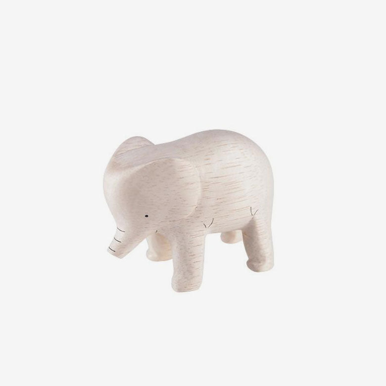 Polepole Miniature Wooden Animals - Elephant